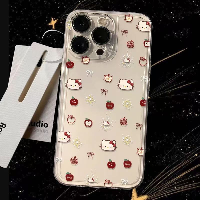 水果小猫适用苹果16手机壳iPhone17promax12/8太空壳7p简约xs软