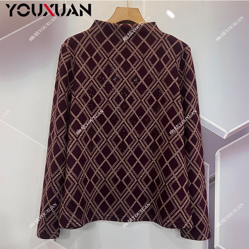 【2025安迪绒】秋冬爆款轻奢女装气质时尚显瘦女士新款长袖小衫3553