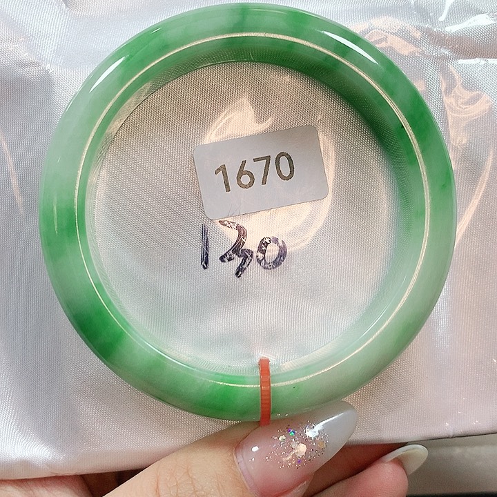 翡翠手镯未镶嵌天然翡翠手镯60