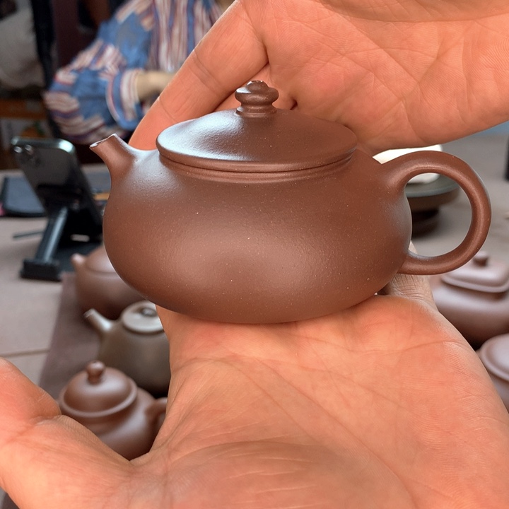茶壶紫砂曦**5寒江壶，底槽清容量170cc