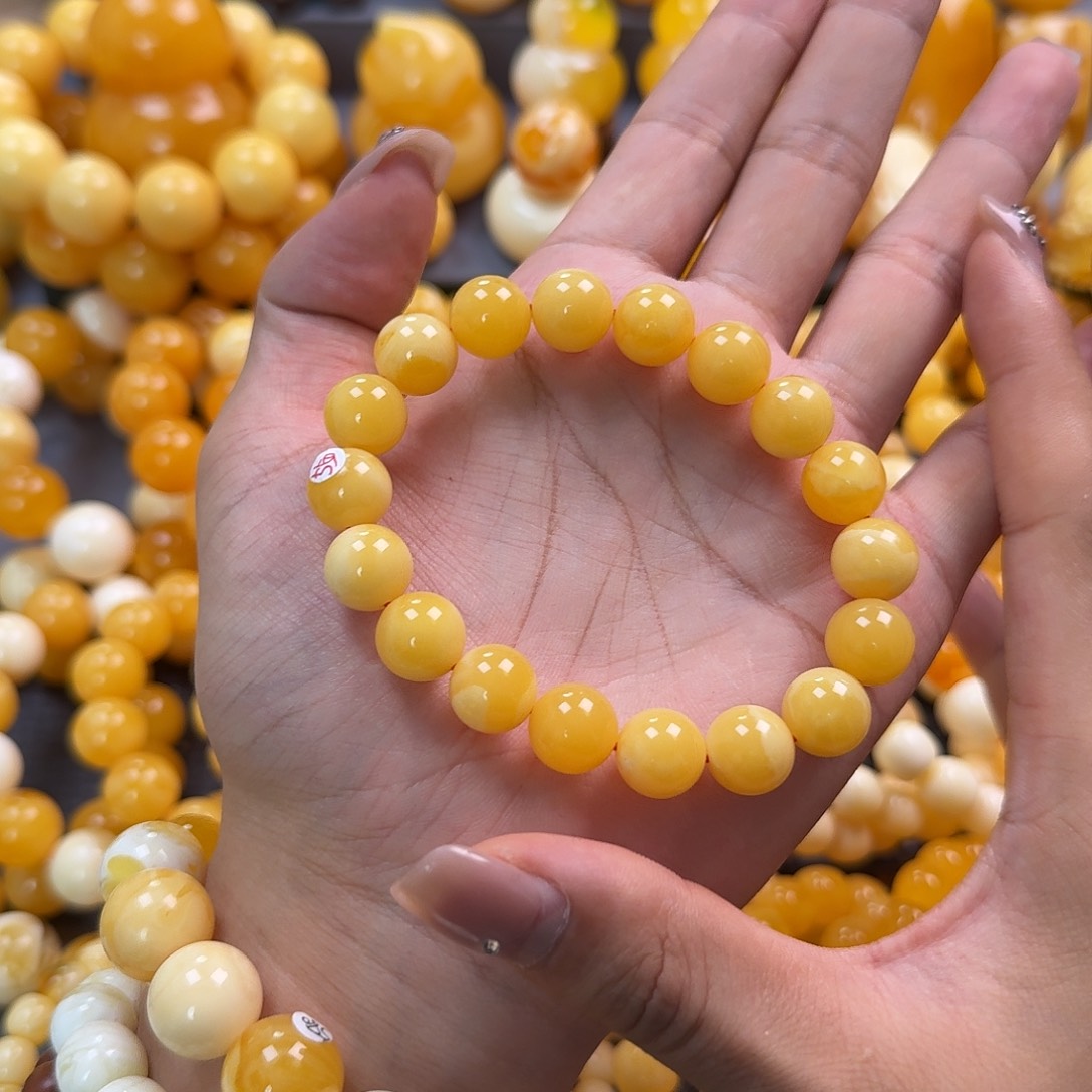 蜜蜡未镶嵌珠宝奇石同料12mm