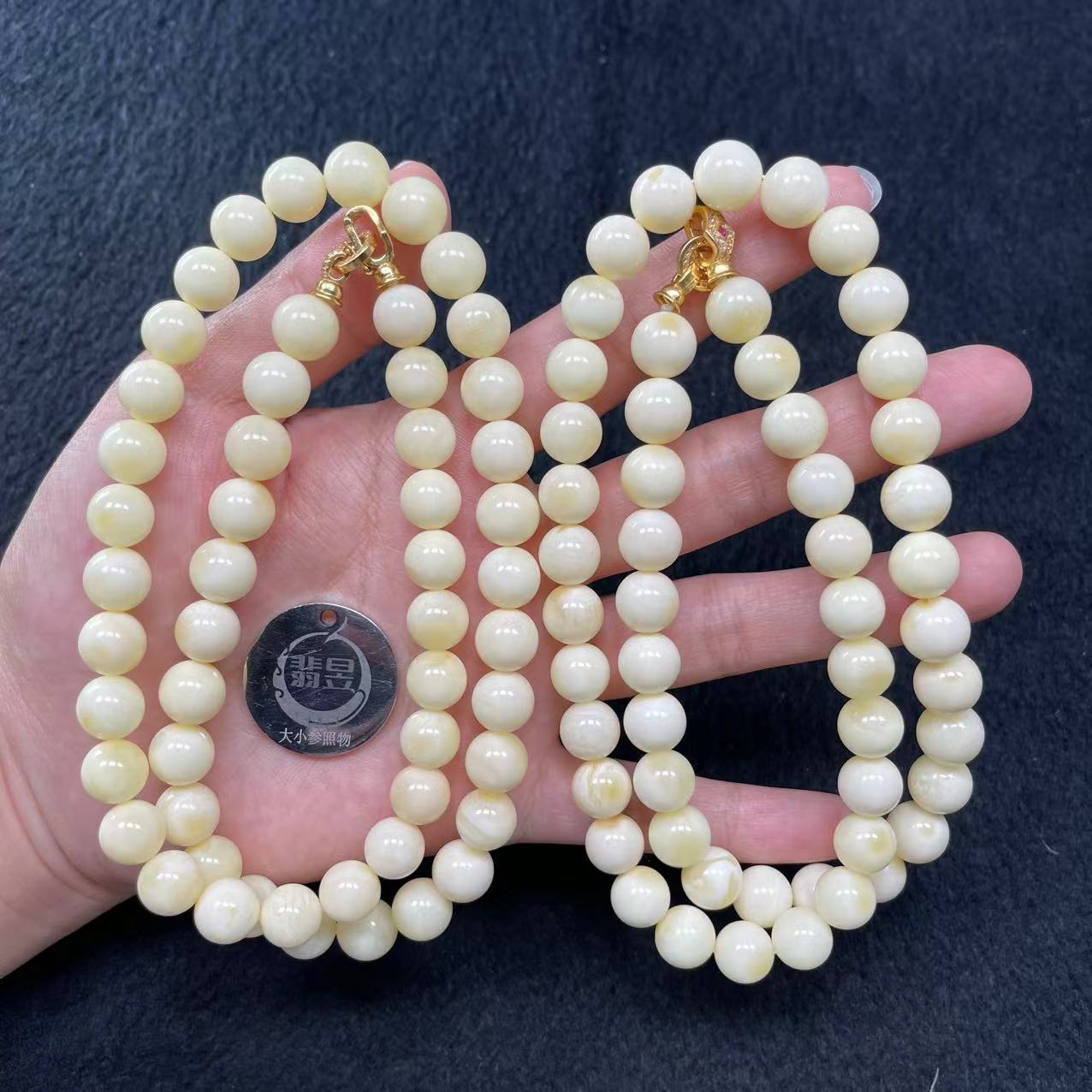 36090T03-3BH29-蜜蜡珠链颈饰/约9+/约48颗/-多样性发其一