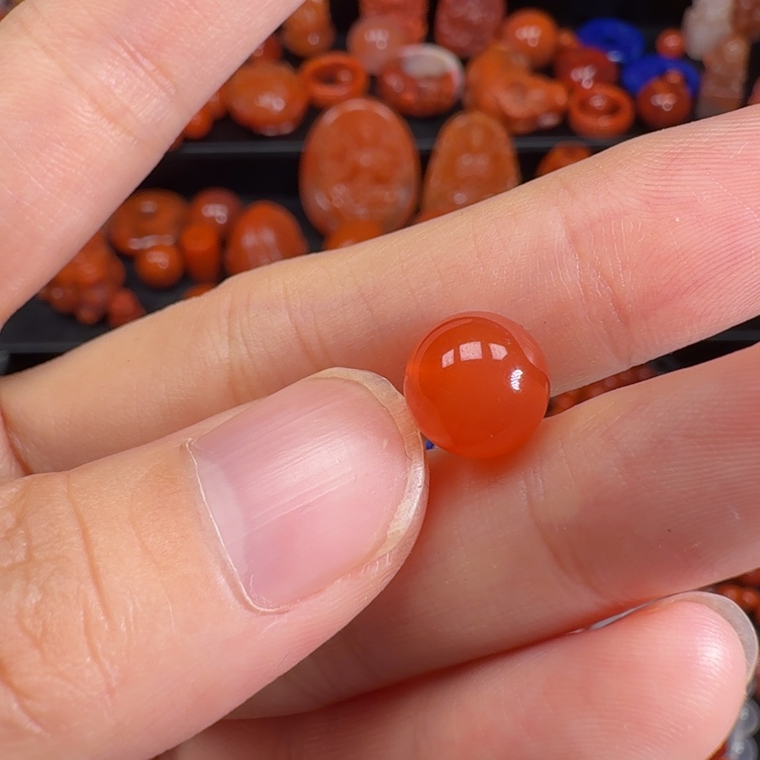 南红玛瑙未镶嵌配饰9.7mm