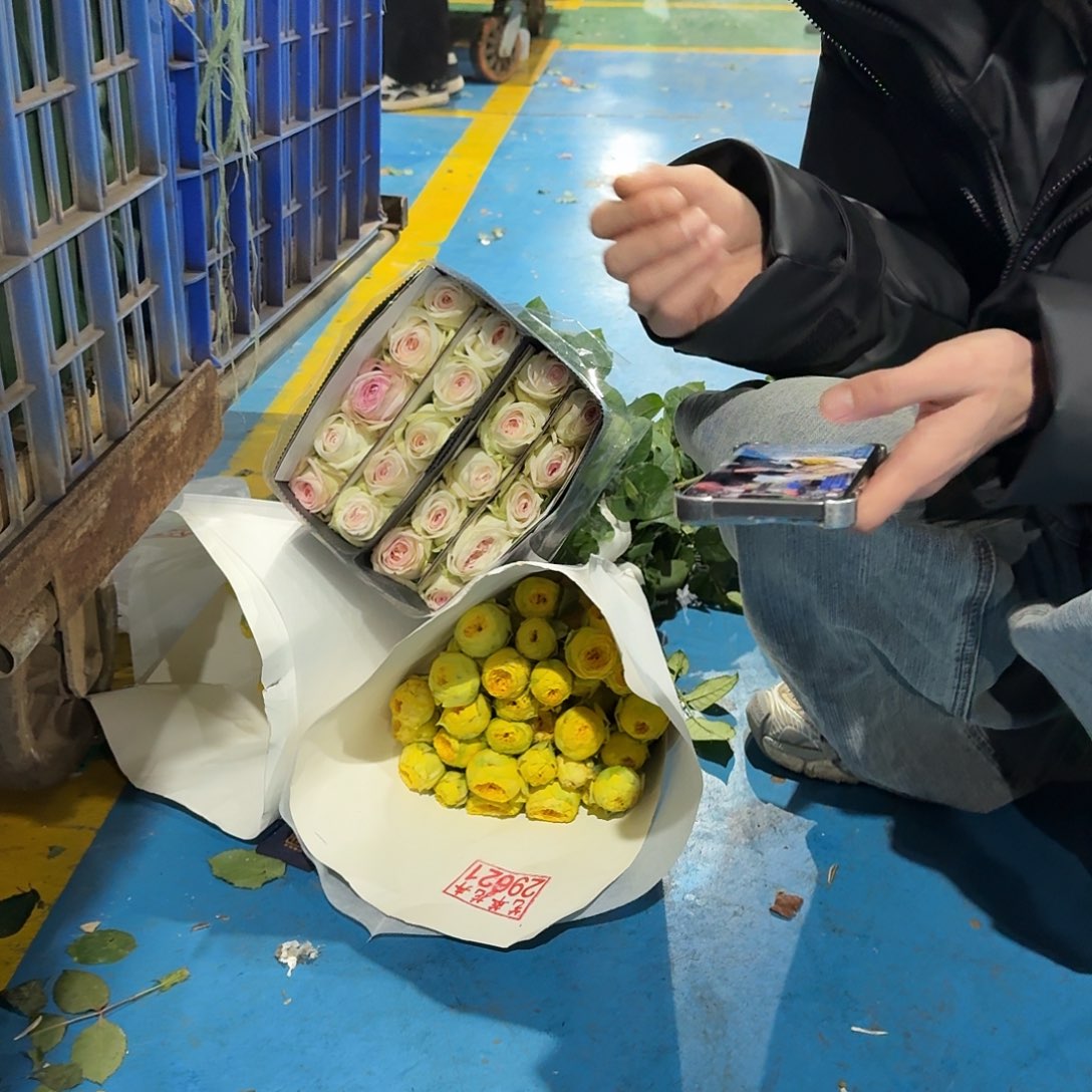 白荔枝高品质单头玫瑰10支