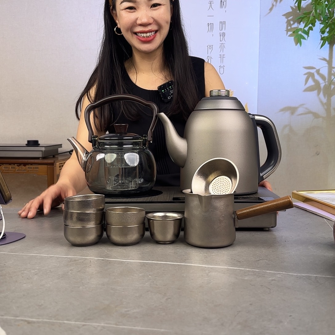 小***️纯钛微可道纯钛烧水壶+铜壶