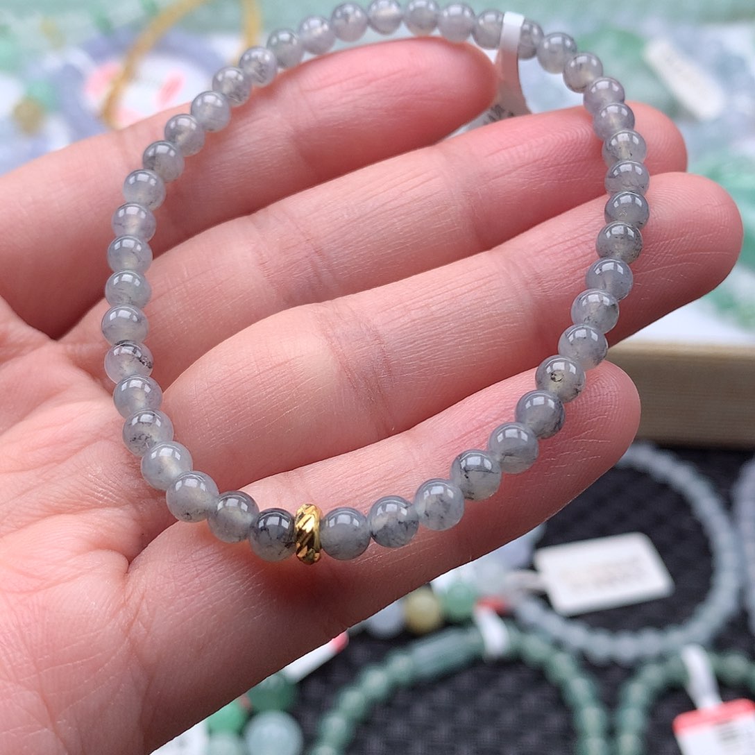 翡翠手链未镶嵌翡翠卡4.4