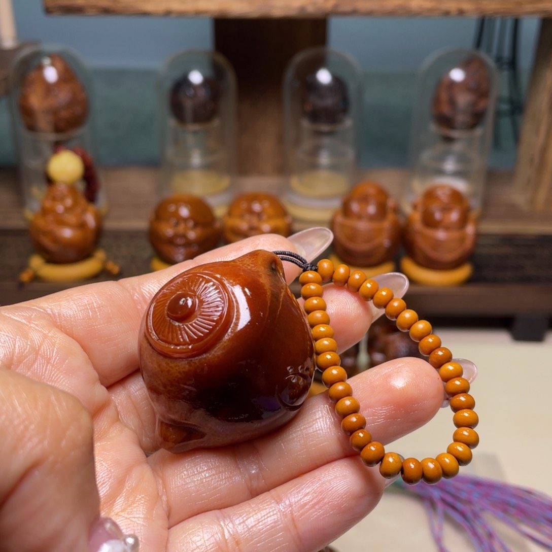 佛螺菩提吊坠用****8玉华把把壶链子一套