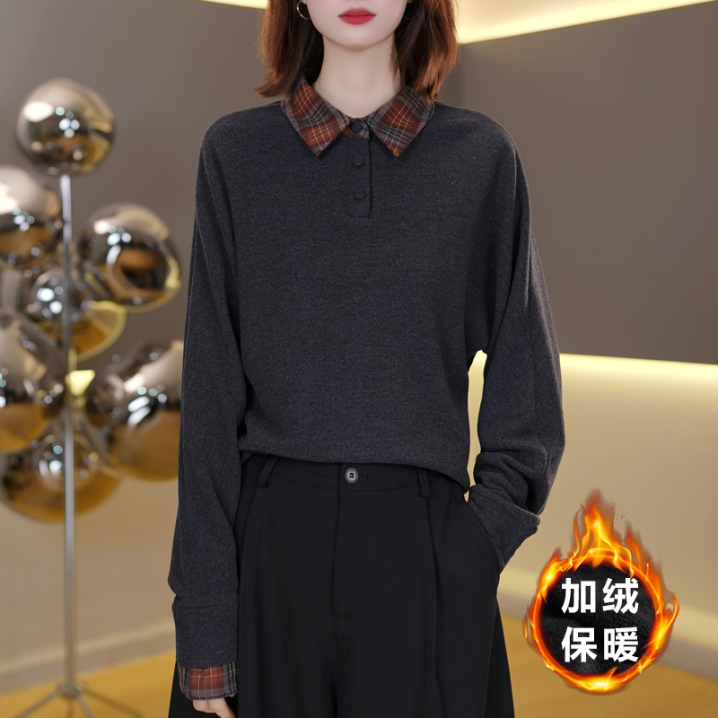 秋冬新款时尚打底衫女2025洋气显瘦百搭上衣7251