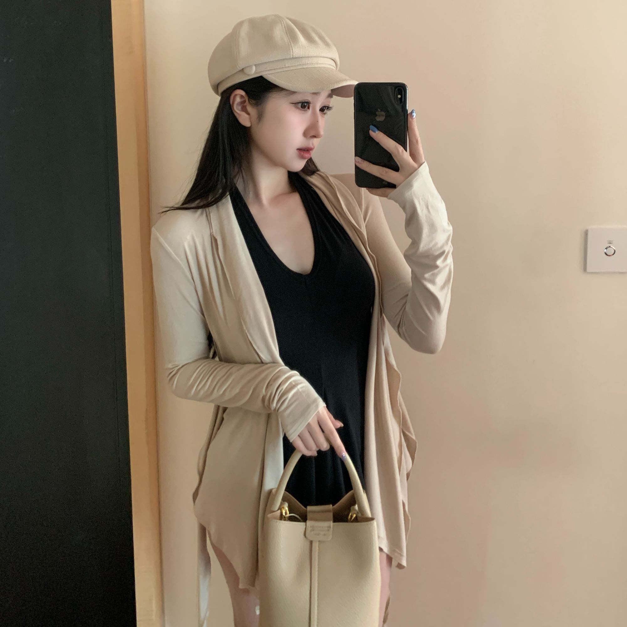 纯欲穿搭套装2025年新款两件套显瘦开衫外套背心性感辣妹休闲套装