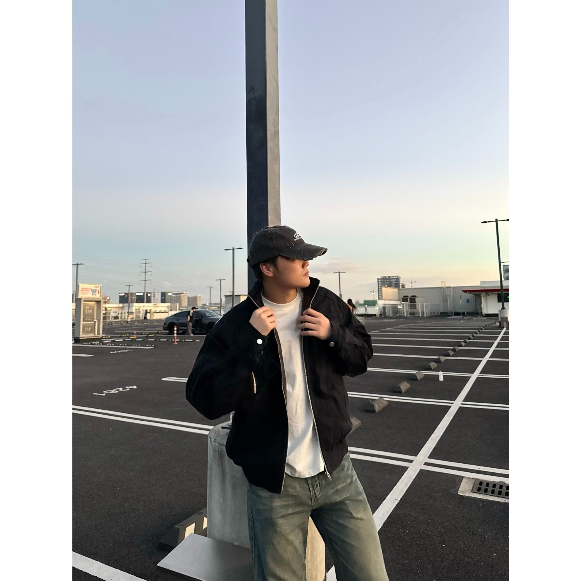 蛇年限定座山蟒哈灵顿飞行员夹克男秋季cleanfit短款立领工装外套