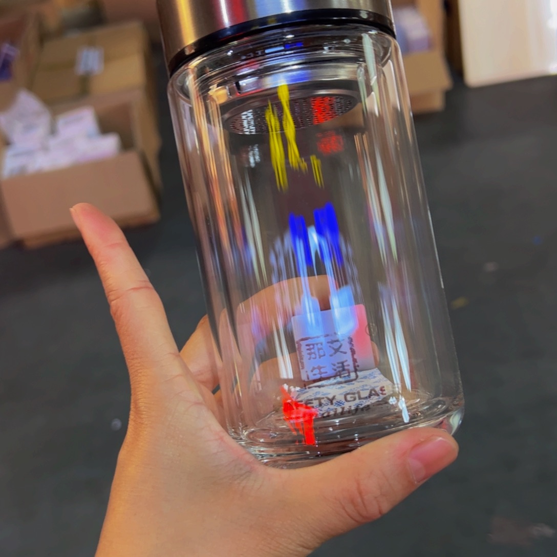 那艾双层玻璃杯380玻璃杯玻璃杯380