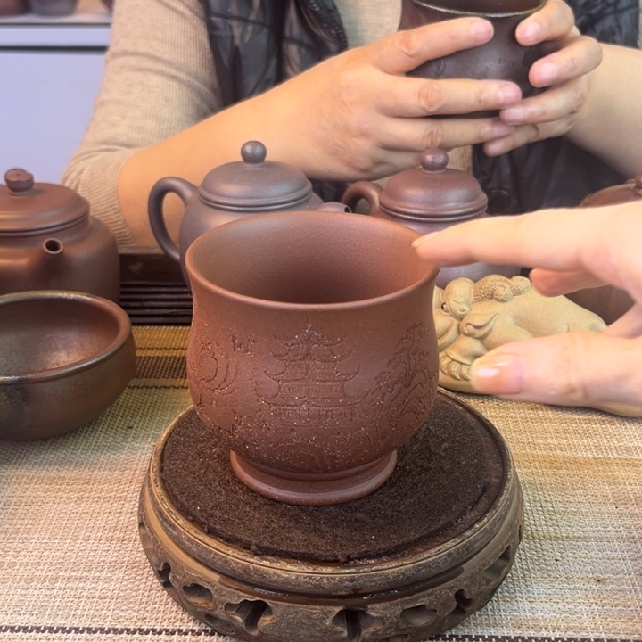 紫砂茶壶底槽清260cc