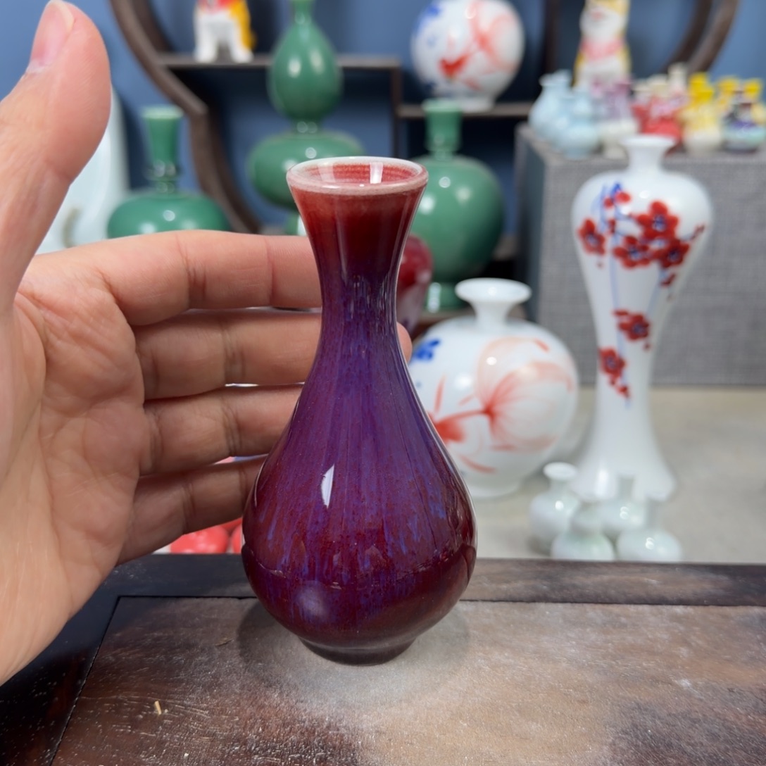 陶瓷手工小花器摆件