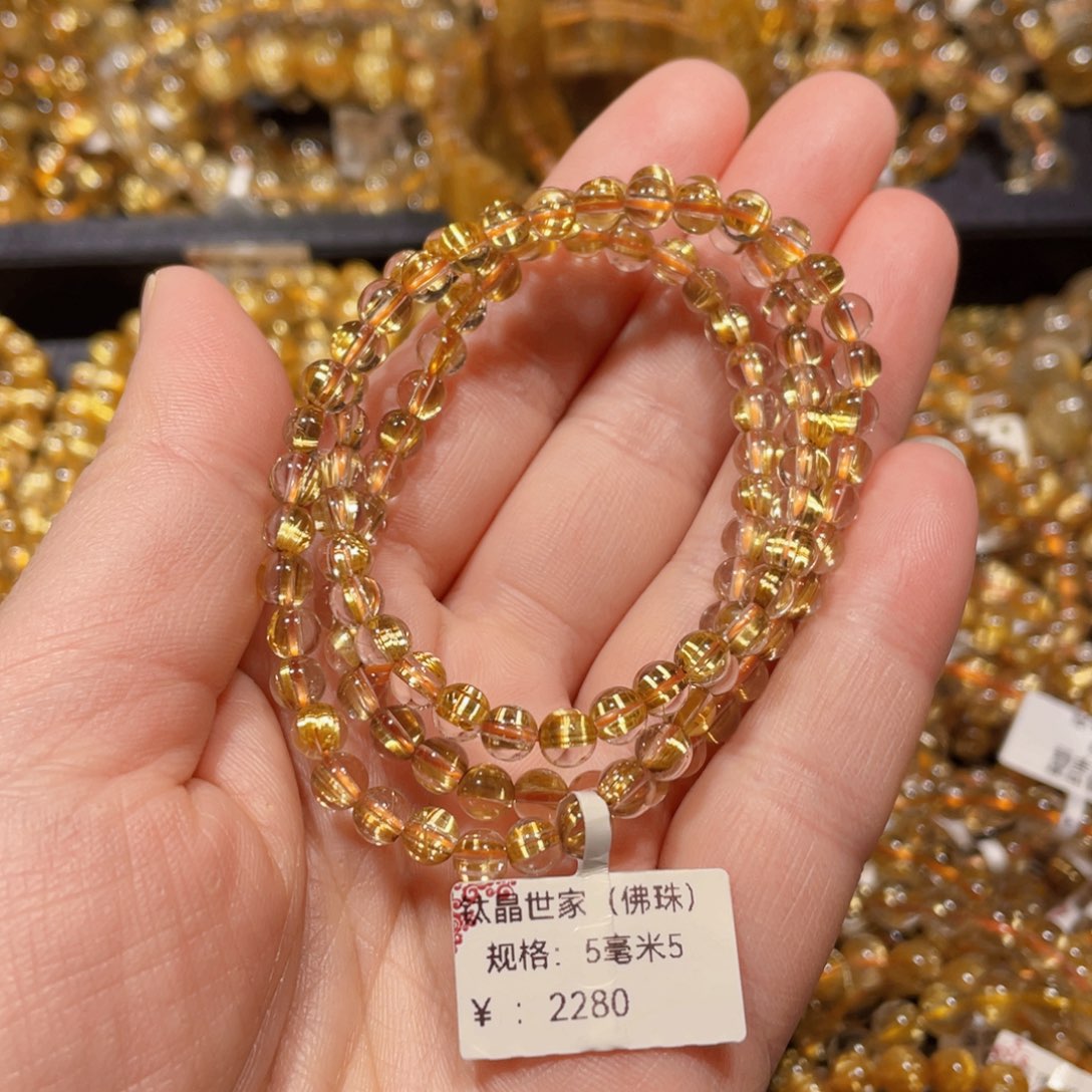 水晶手链未镶嵌E**o天然水晶手链