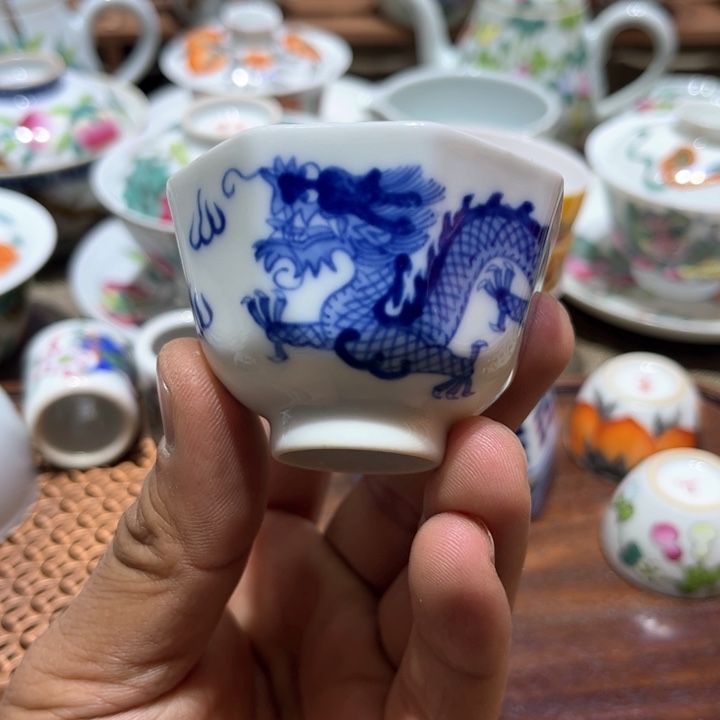 纯手绘精品盖碗杯
