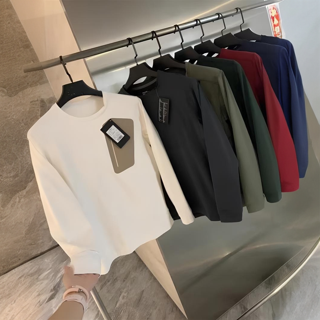 飞禽LT系列!科技暖绒!3D立裁男士秋冬季户外机能抓绒T恤休闲卫衣