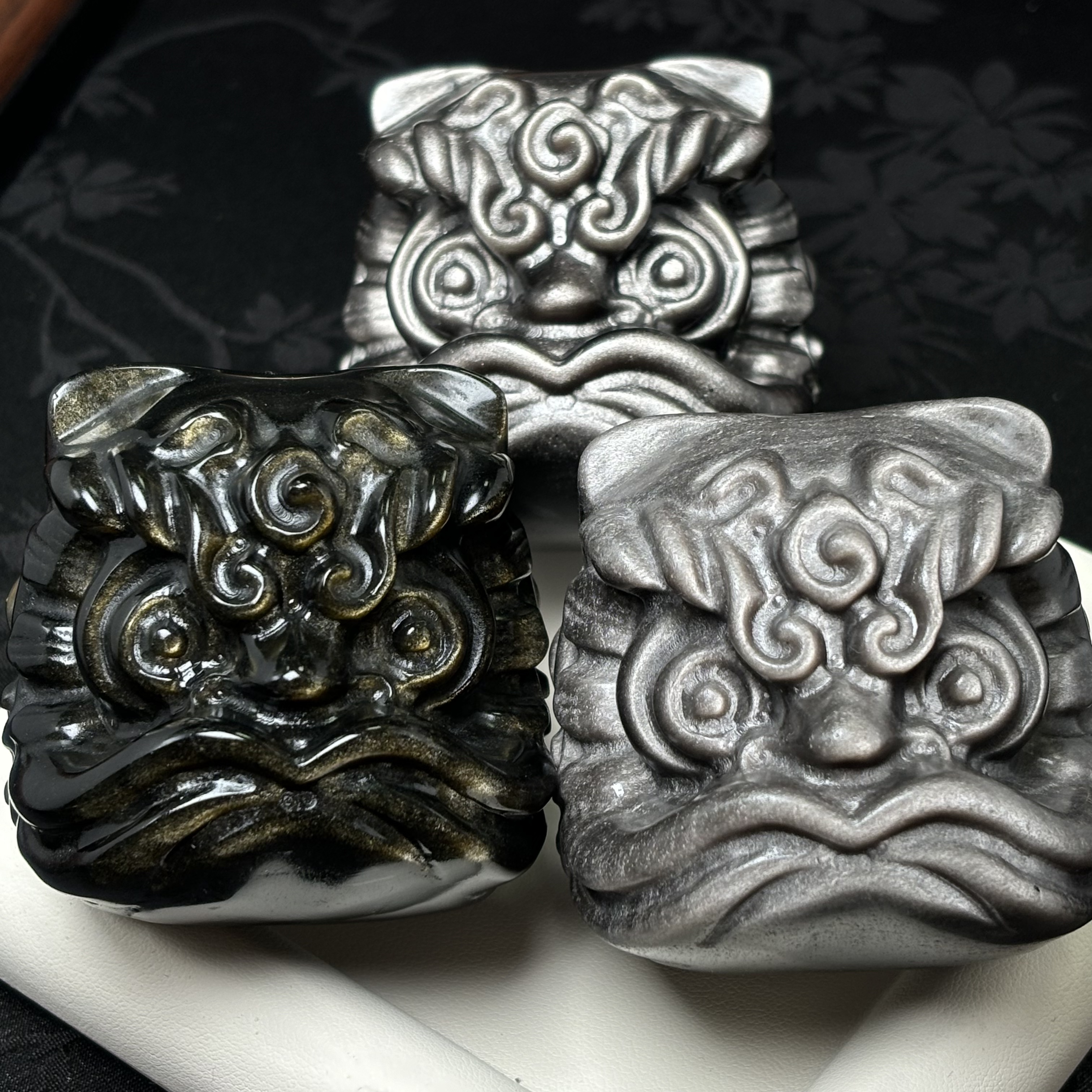 【老郑家】 黑曜石把件 多样性发一件