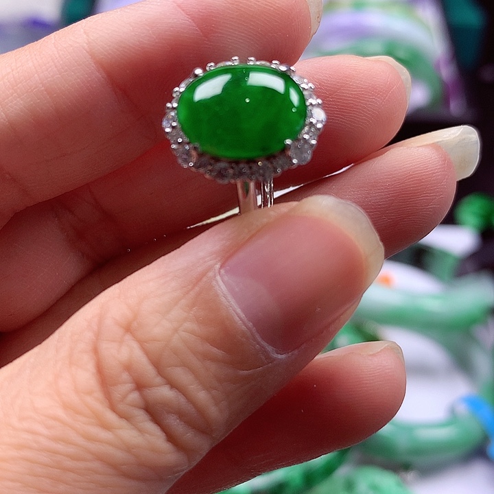 颈饰银S925镶嵌翡翠翡翠