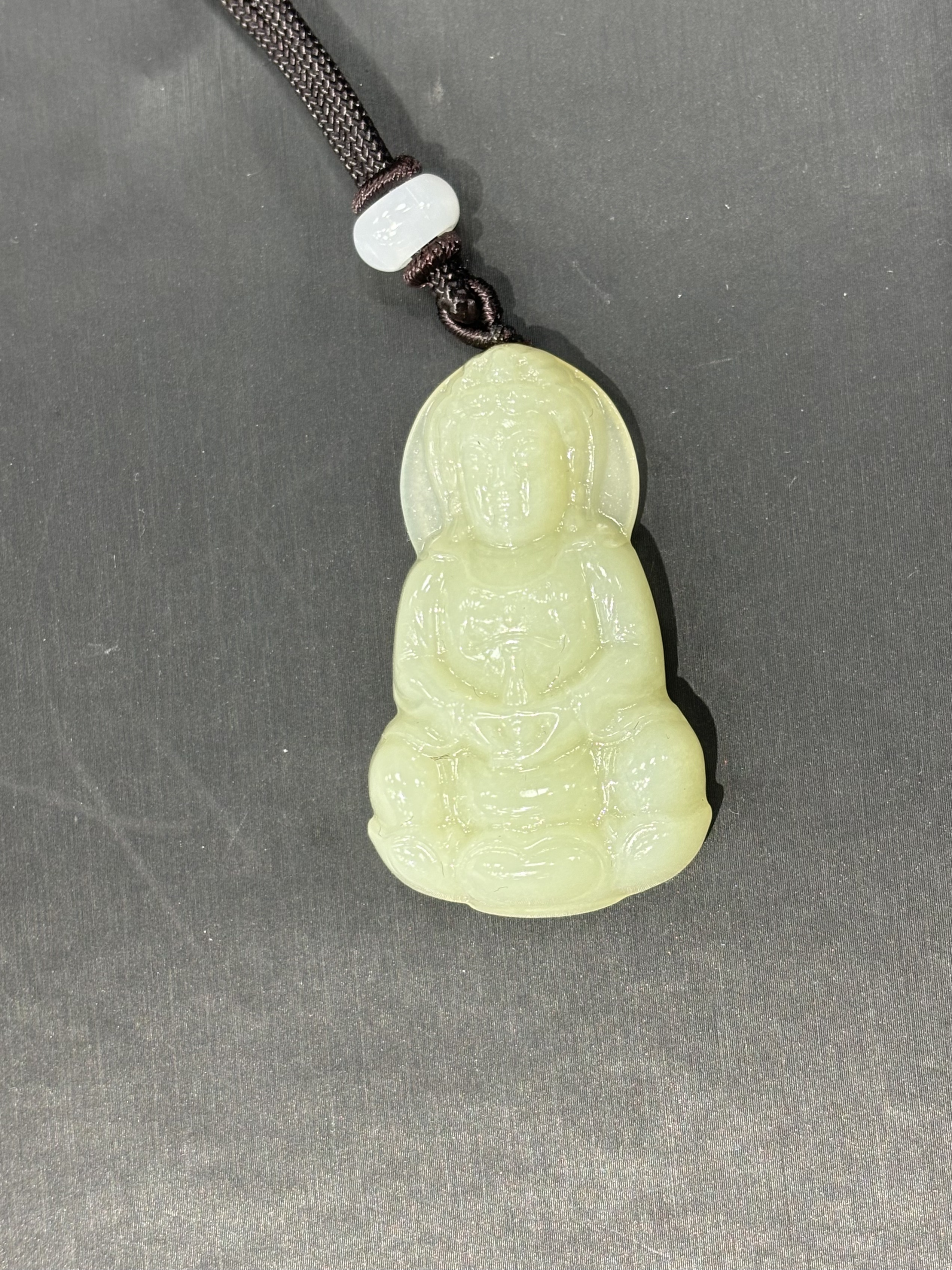 天然和田玉观音吊坠（多样性发一）