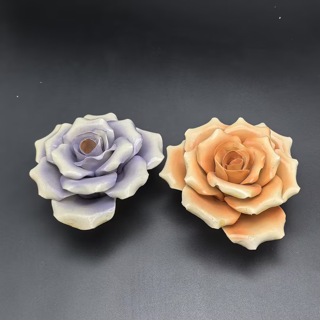 【一切美好】多色陶瓷花手捏小摆件 高温瓷（颜色随机发）