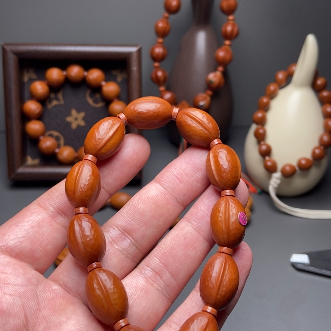 橄榄核手串/手链钻面鲨鱼背 苏工 橄榄核手持