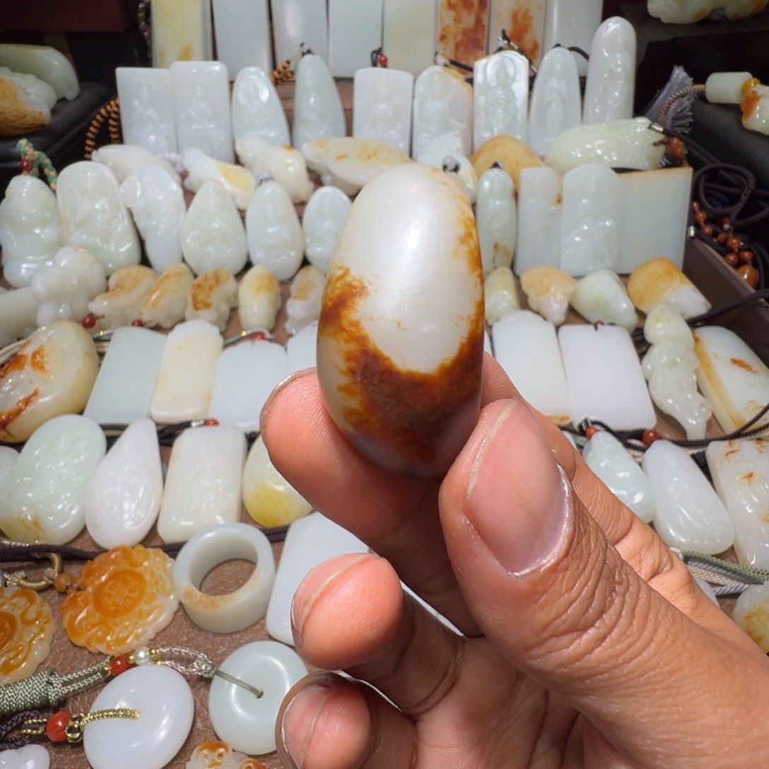 和田玉吊坠(不含链)未镶嵌大**疆