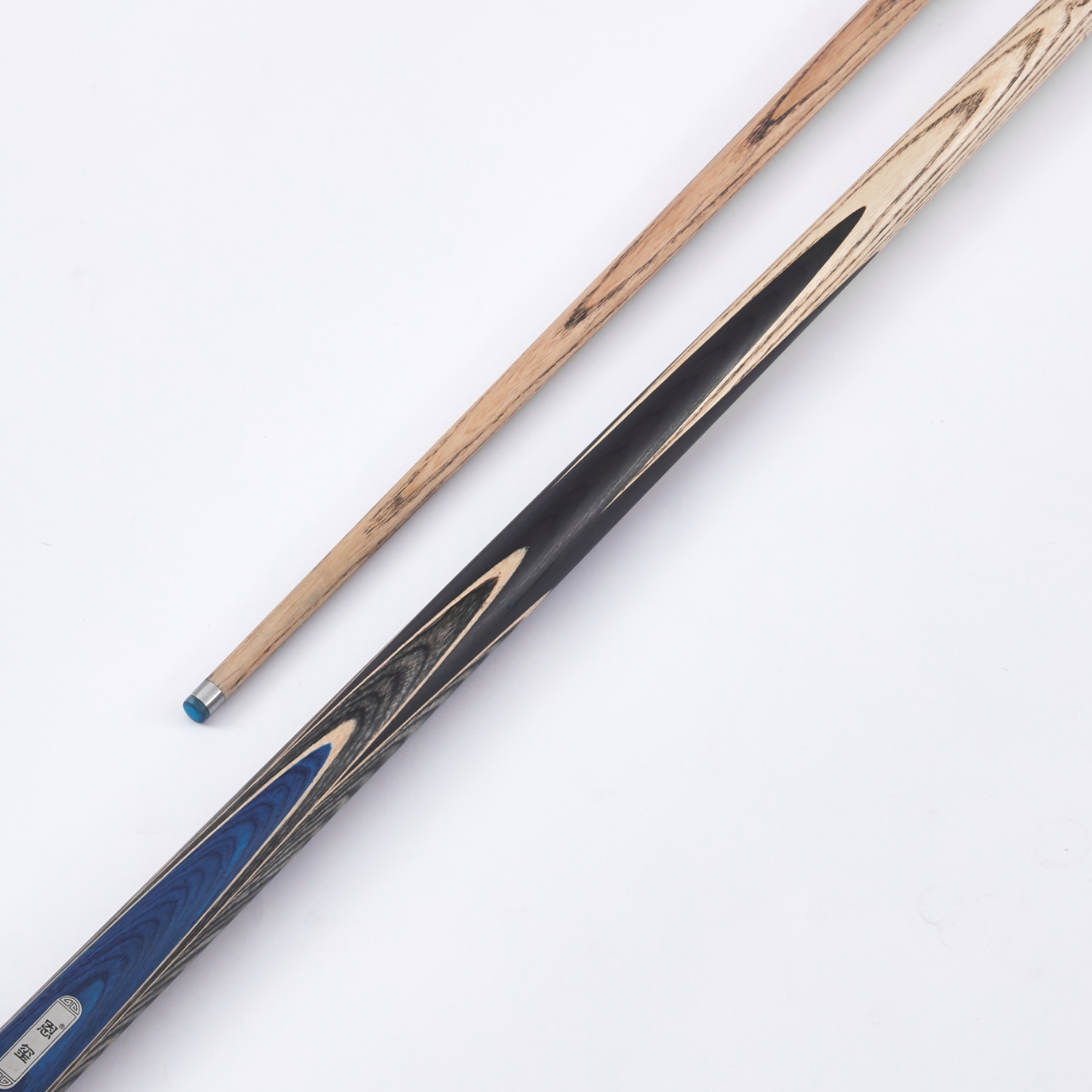 蓝郎手工职业级插片幻影蓝中式八球小头杆