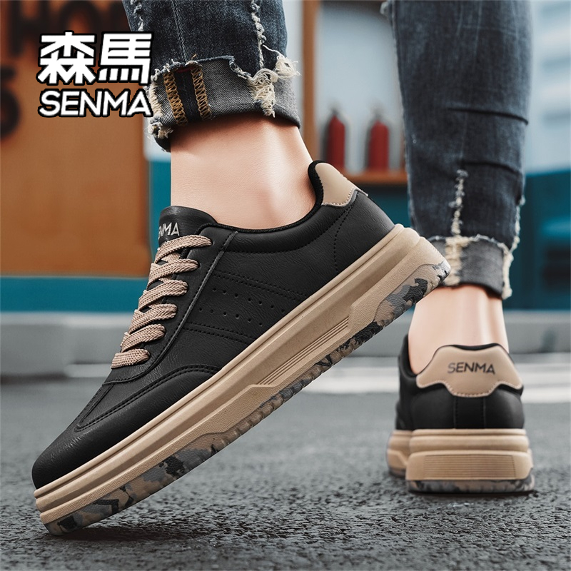 SENMA/森马休闲板鞋男透气2025夏季新款厚底运动青春潮流百搭潮鞋
