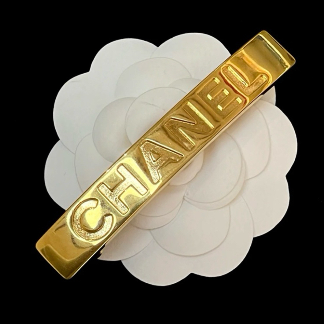 95新 Chanel/香奈儿 金色金属字母发夹 RB2024056