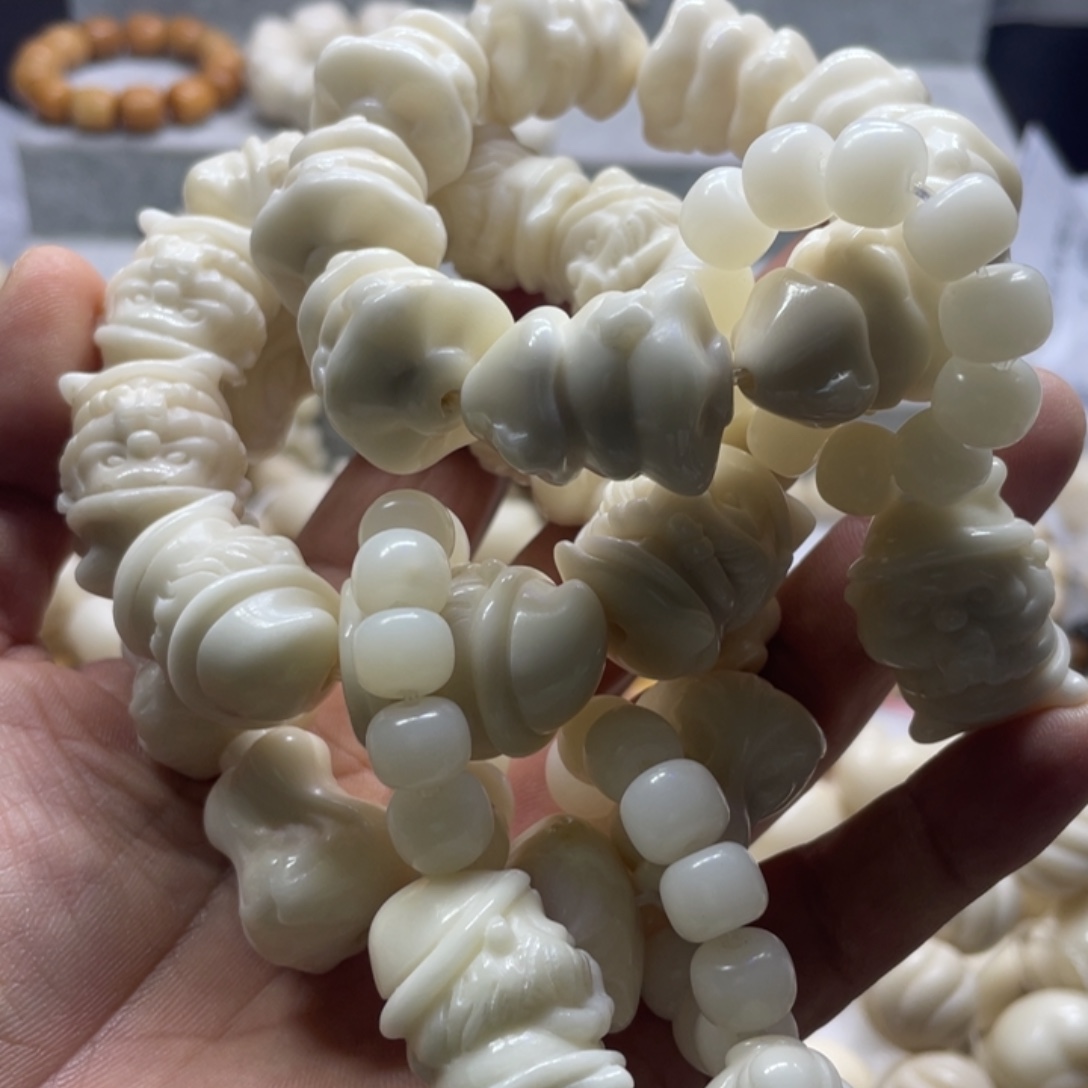 时***浅吊坠菩提根/象牙果全品象牙果手串三条卡26