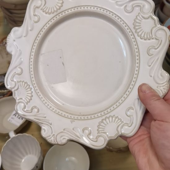 瓷片微瑕海洋十寸大盘两个一组