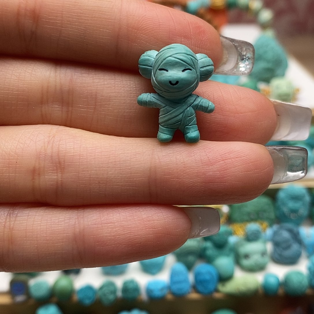 绿松石炸福利未镶嵌