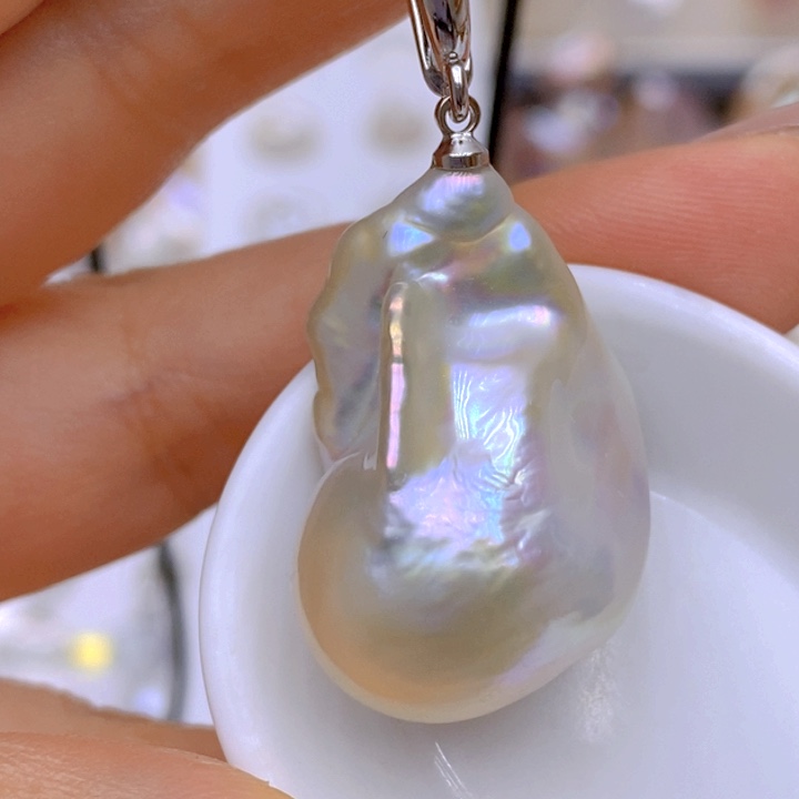 未镶嵌淡水珍珠吊坠(赠链)