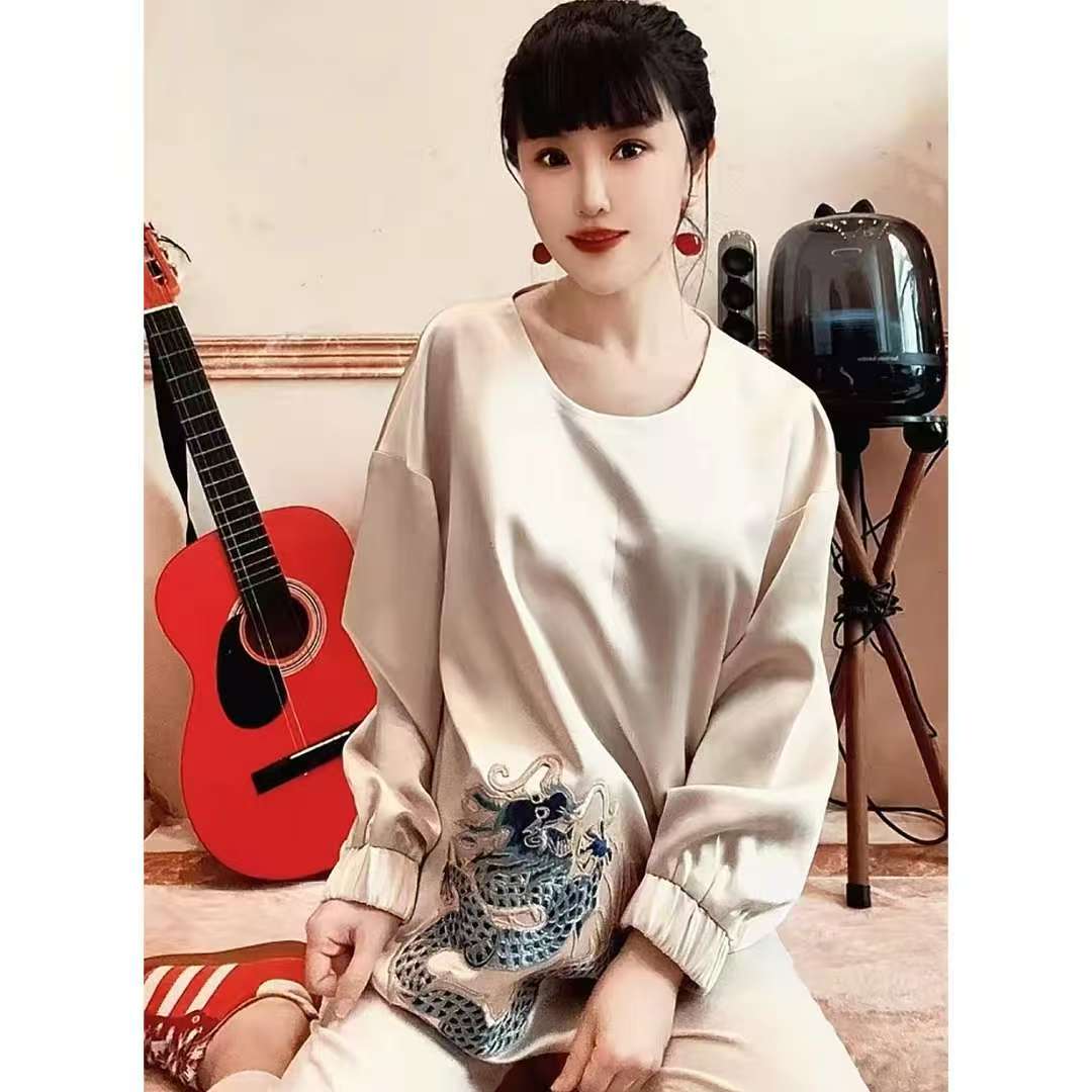 长安一绣坊中式国风复古刺绣百搭经典老绣小上衣