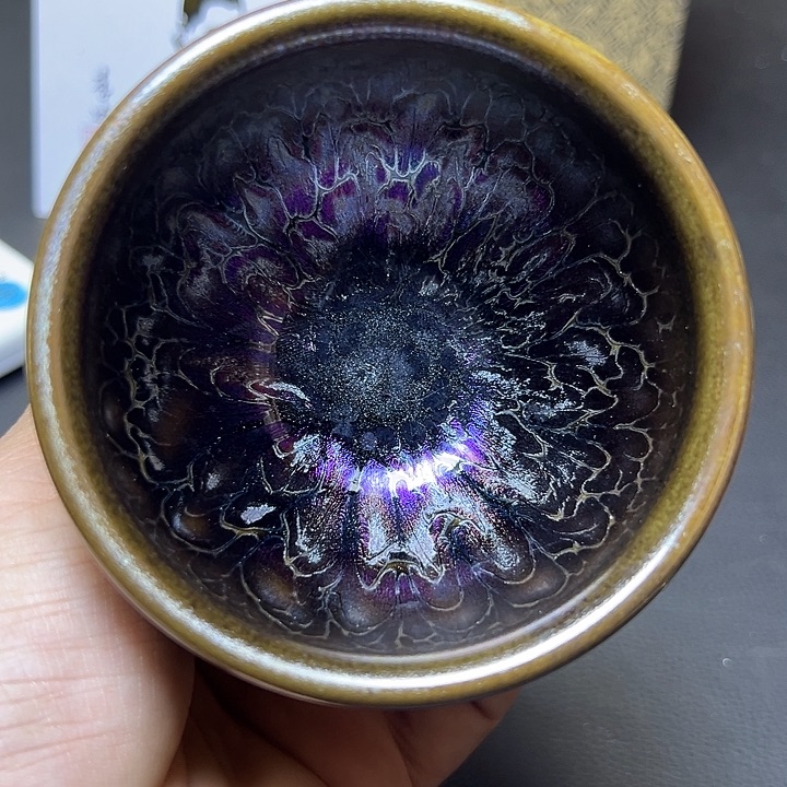 楚***鹰茶盏建盏茶文化七彩莲花