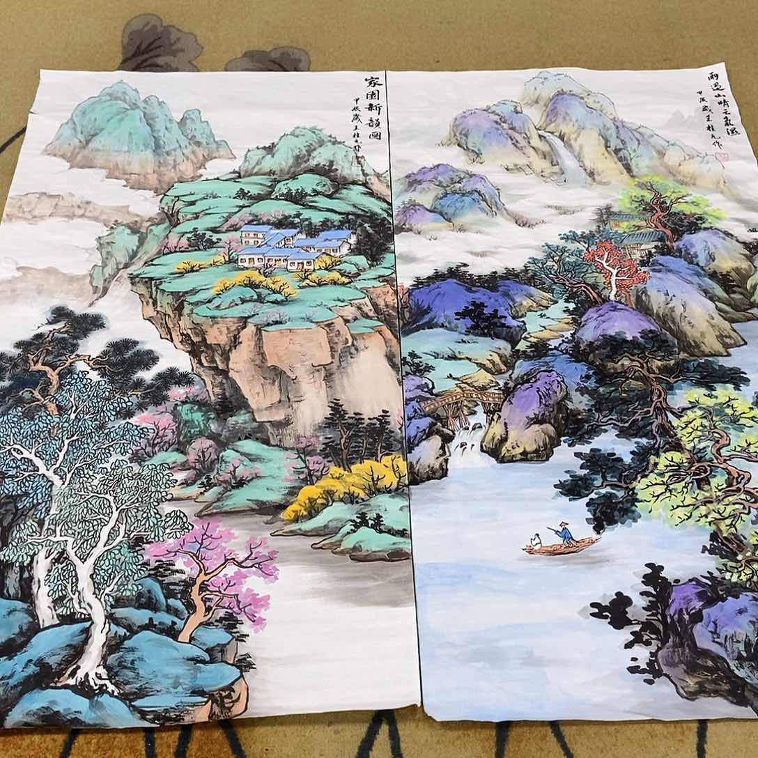 国画容*王桂圆手绘作品欣赏70.140