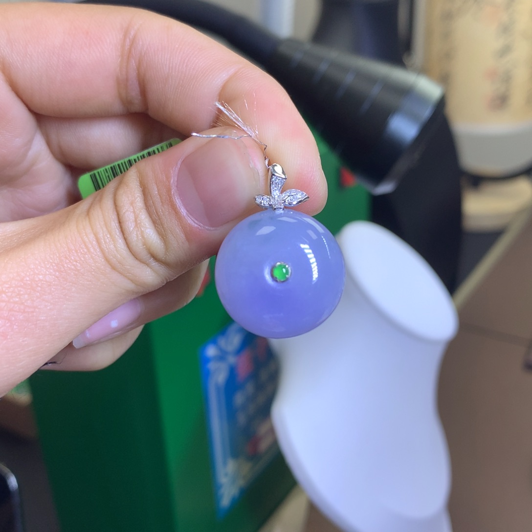 翡翠颈饰18K金镶嵌?***?翡翠