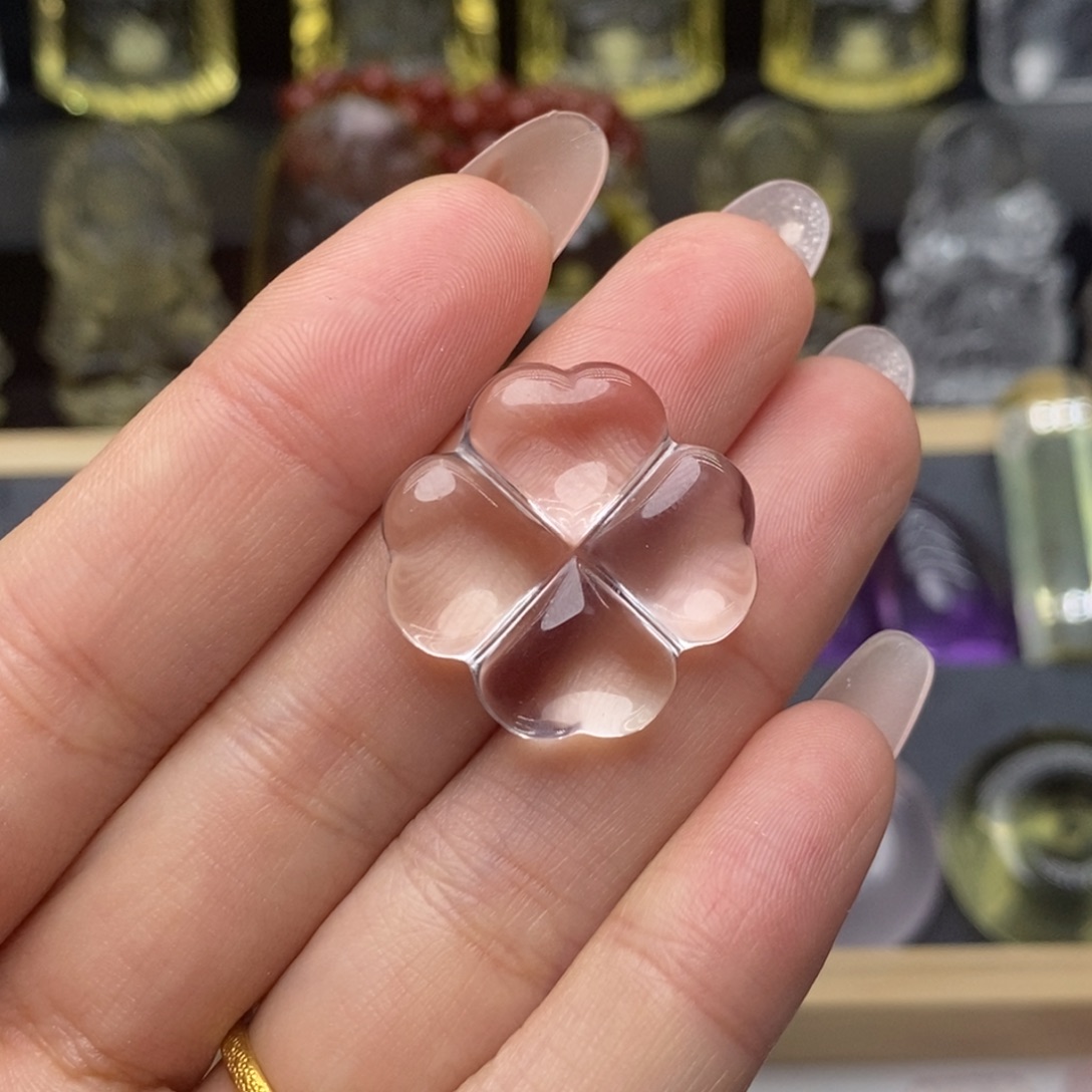颈饰未镶嵌水晶四叶草