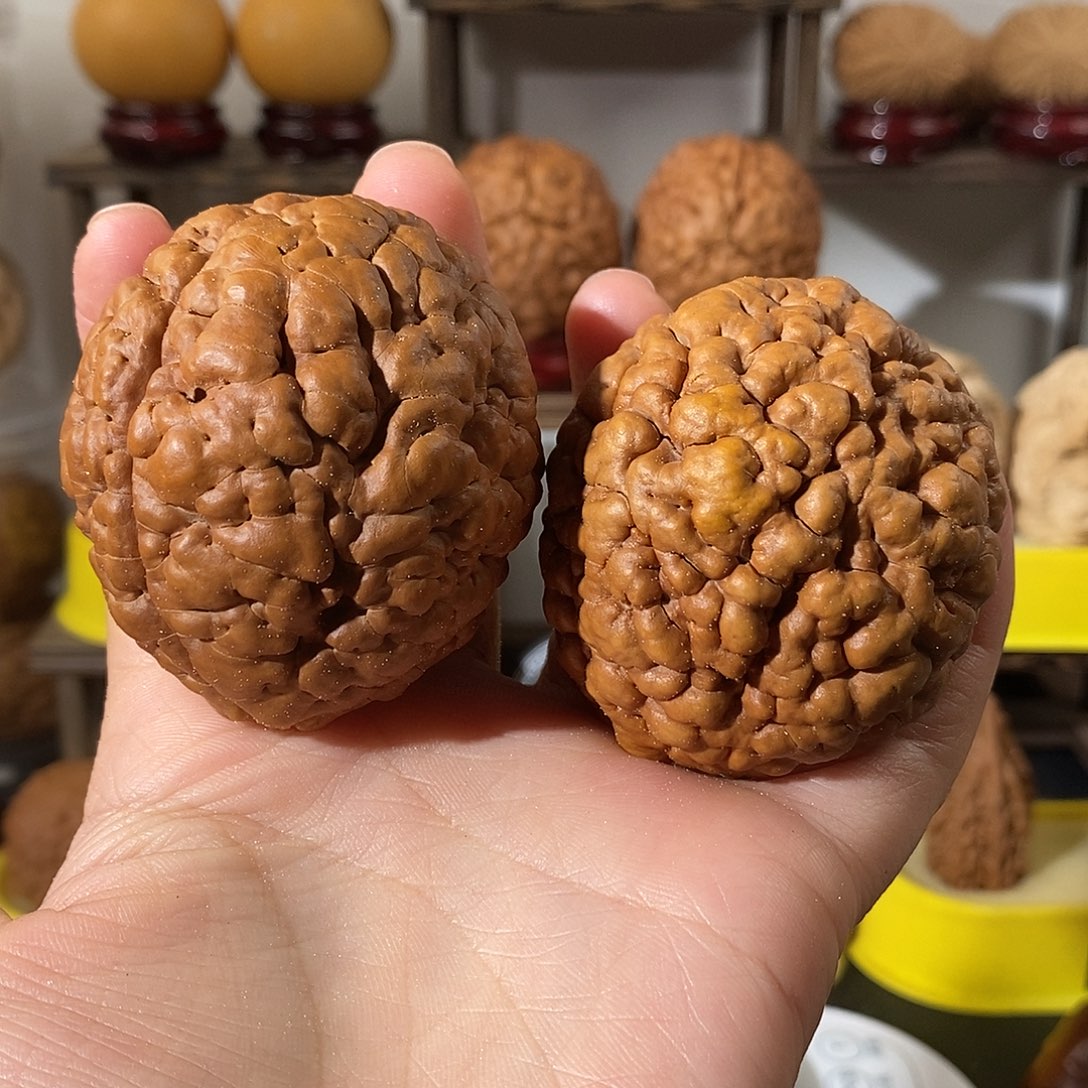 吊坠文玩核桃三瓣脑纹金刚虫眼5057不退不换不接受中差评