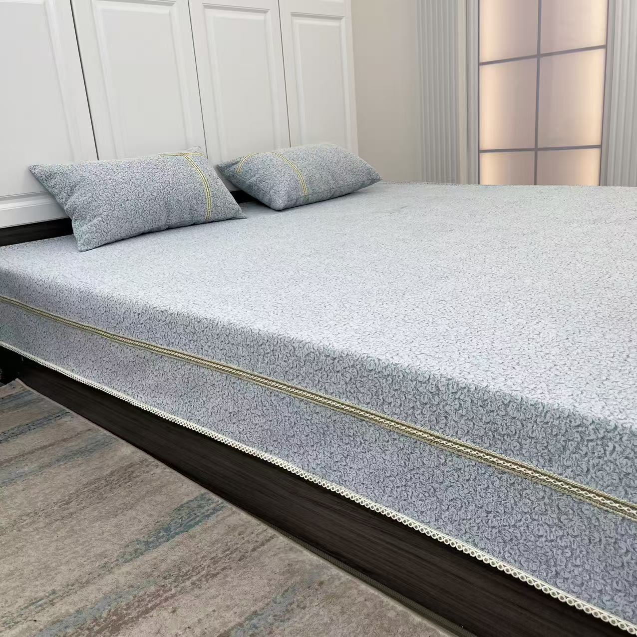 【峻杨品牌】（简约风）榻榻米四季通用床盖三件套炕盖床单可定尺寸