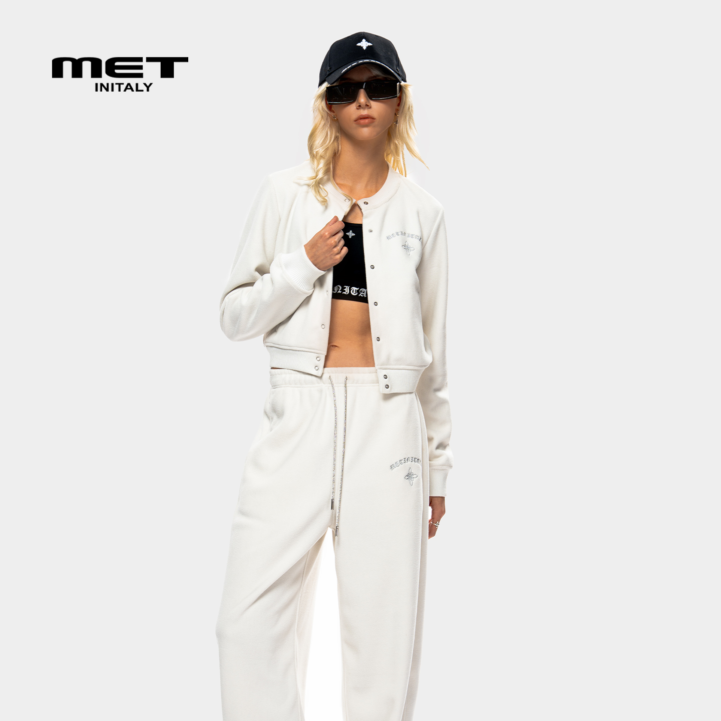 MET initaly麦特美式复古短款外套女2025秋季新款休闲百搭上衣