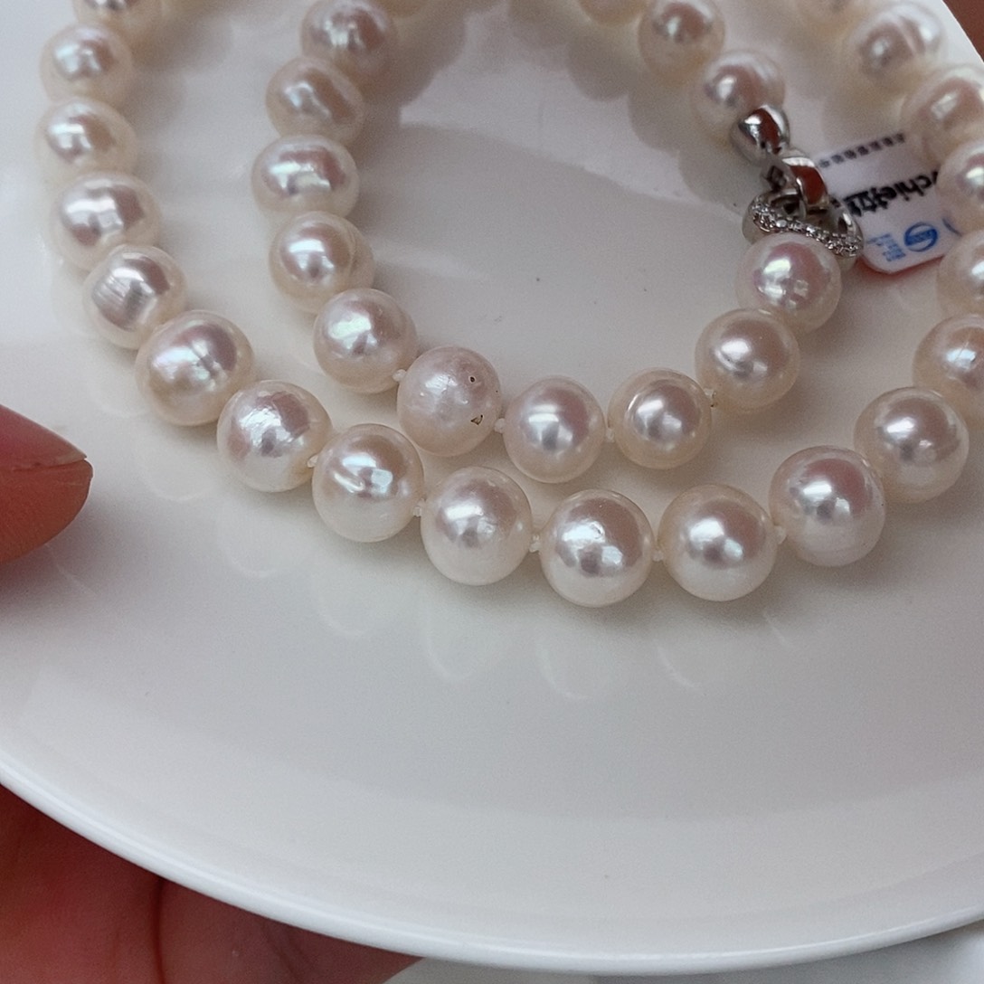 淡水珍珠颈饰银S925镶嵌