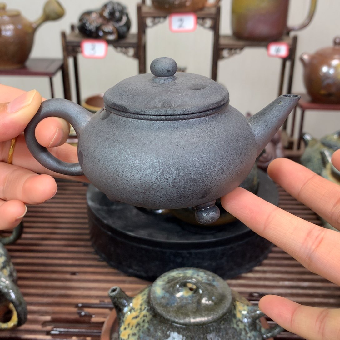紫砂茶盘张龙血砂柴烧制作