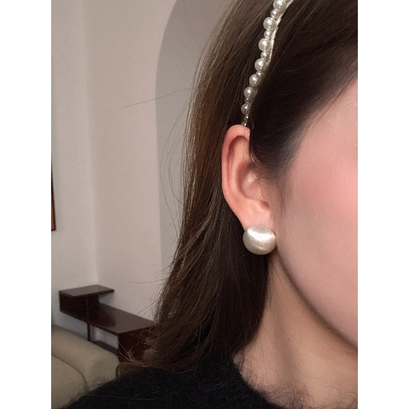 非金属耳饰 CsyX2-复古豆粒耳钉CA5SI025