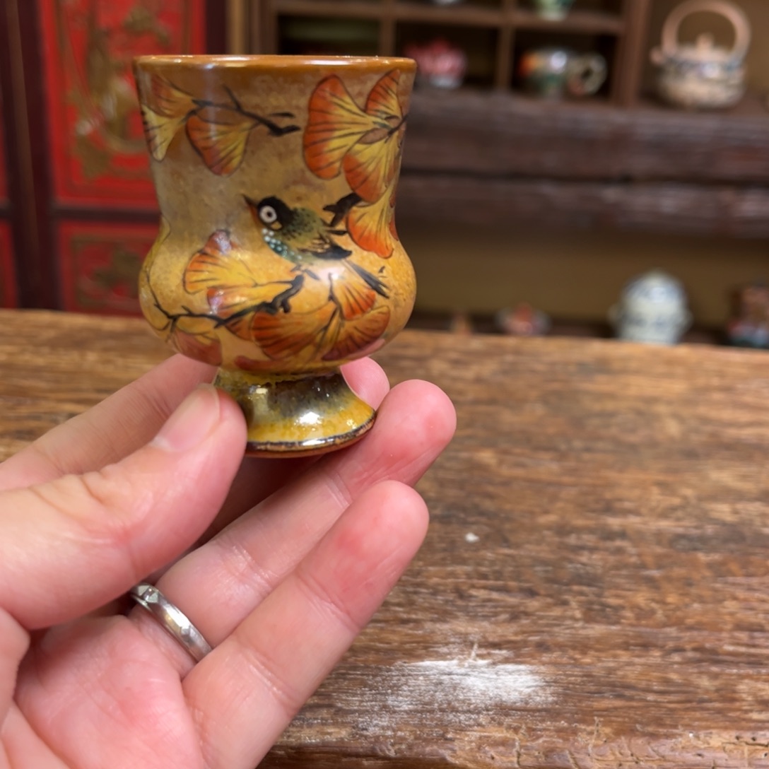 柴烧手工手绘陶瓷