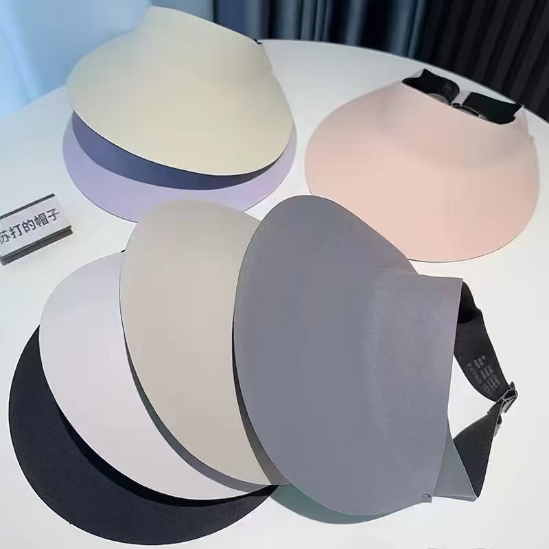 薄款防晒防水休闲网红运动帽大檐立体透气空顶帽潮流防紫外线无痕