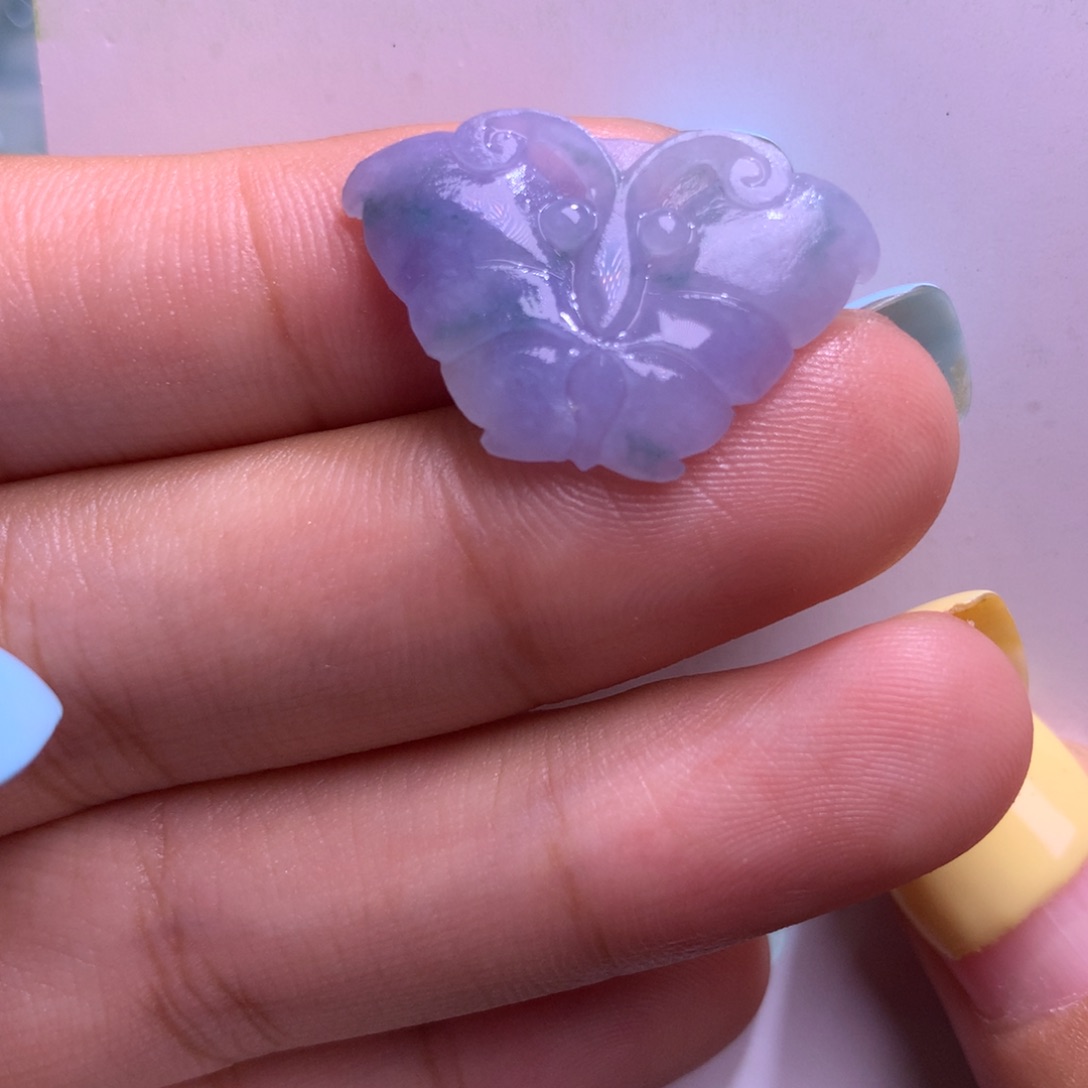 定制翡翠未镶嵌蝴蝶