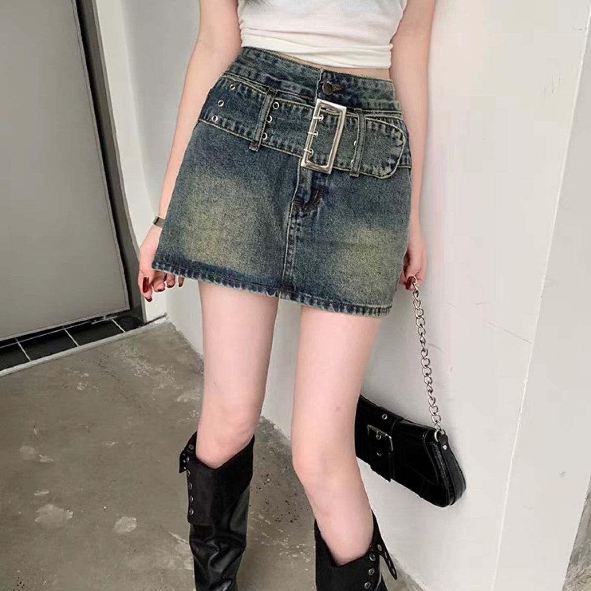【601−700】夏季牛仔短裤短裙百搭，默认微瑕