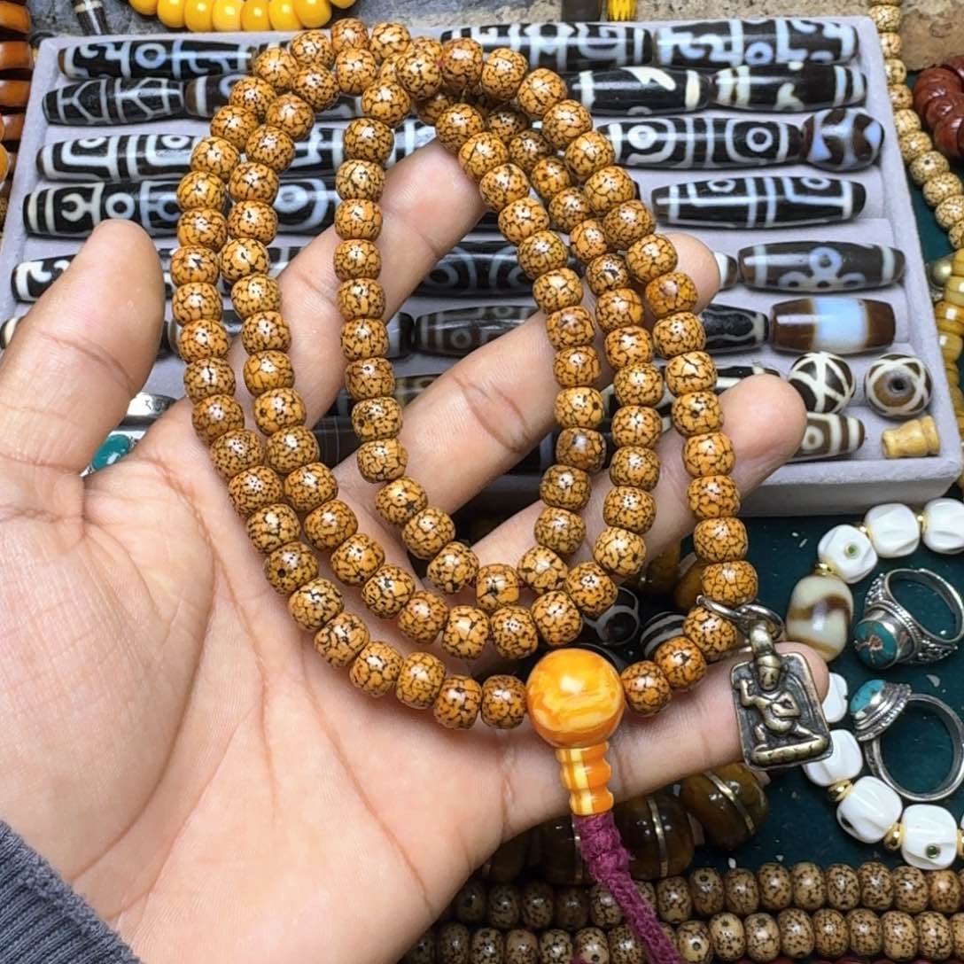 柏香籽/百香籽吊坠星月