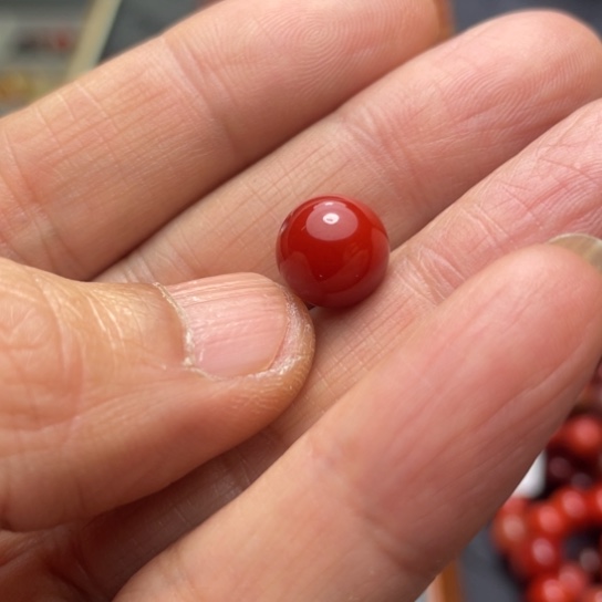 南红玛瑙未镶嵌手串10单珠